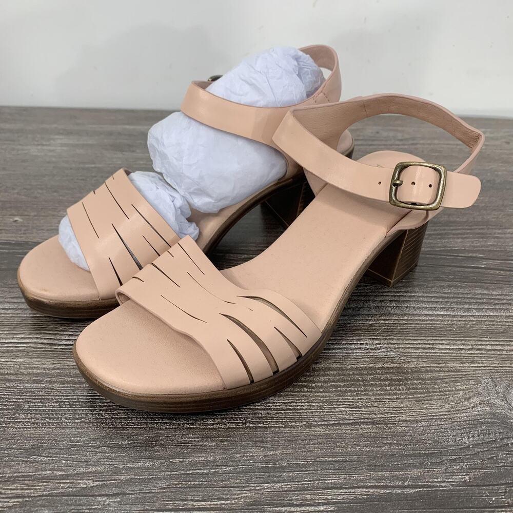 Frye And Co Waverly Sandals Womens Size 6M Blush‎ Pink Strappy Block Heel Shoes